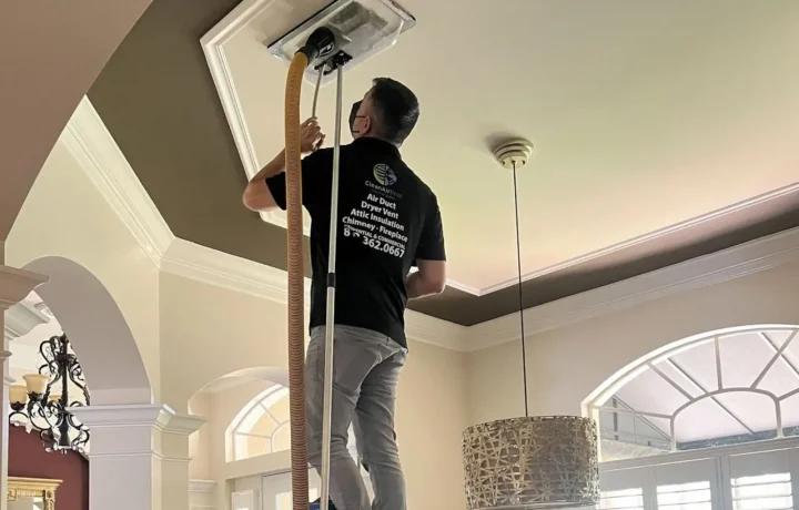 ceiling air duct cleaning