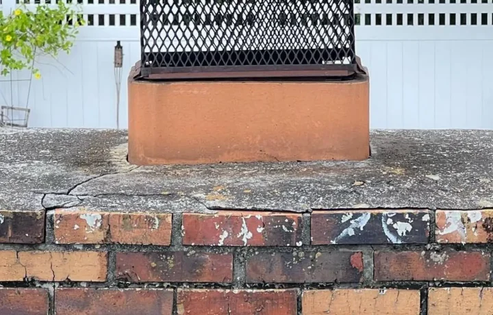 chimney cap installation before